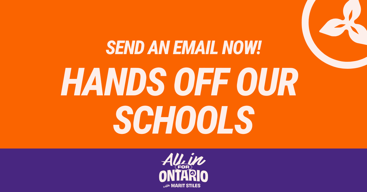 HANDS OFF OUR SCHOOLS