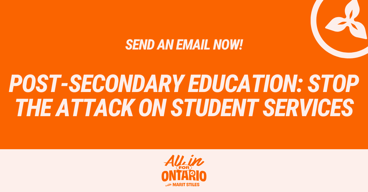 Post-Secondary Education: HANDS OFF STUDENT SERVICES