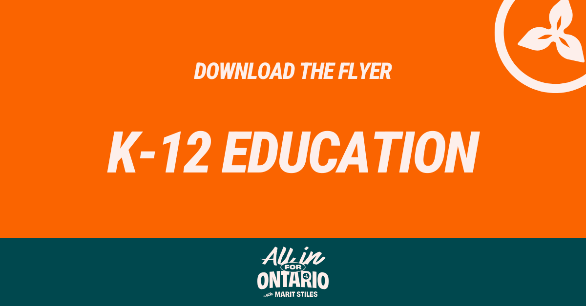 K-12 Education: HANDS OFF OUR SCHOOLS