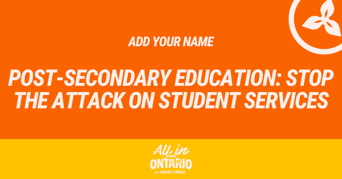 Post-Secondary Education: HANDS OFF STUDENT SERVICES