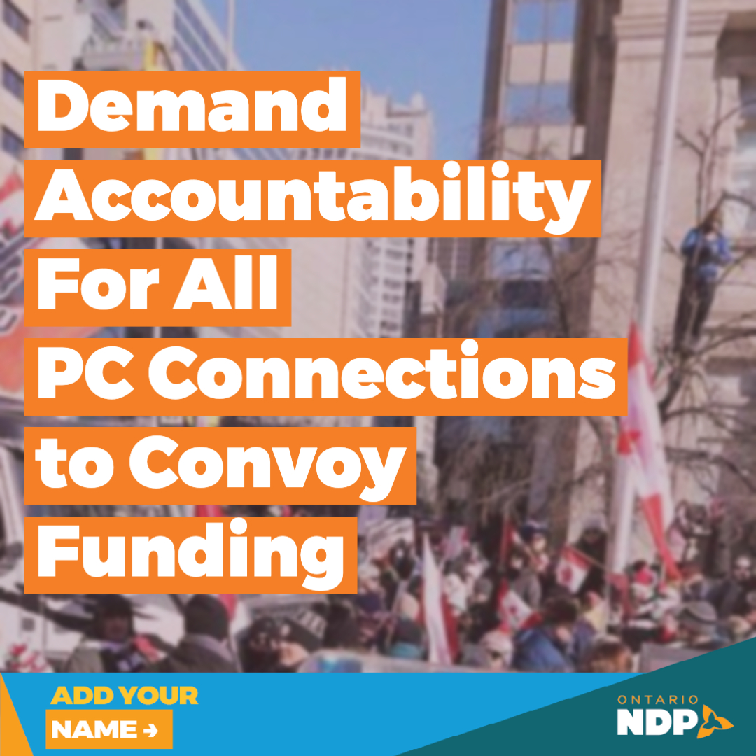 Demand Accountability for all PC Connections to Convoy Funding
