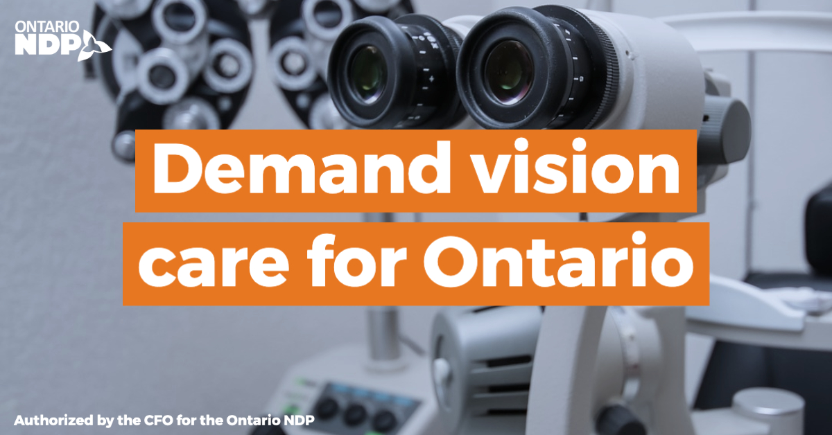 Demand vision care for Ontario