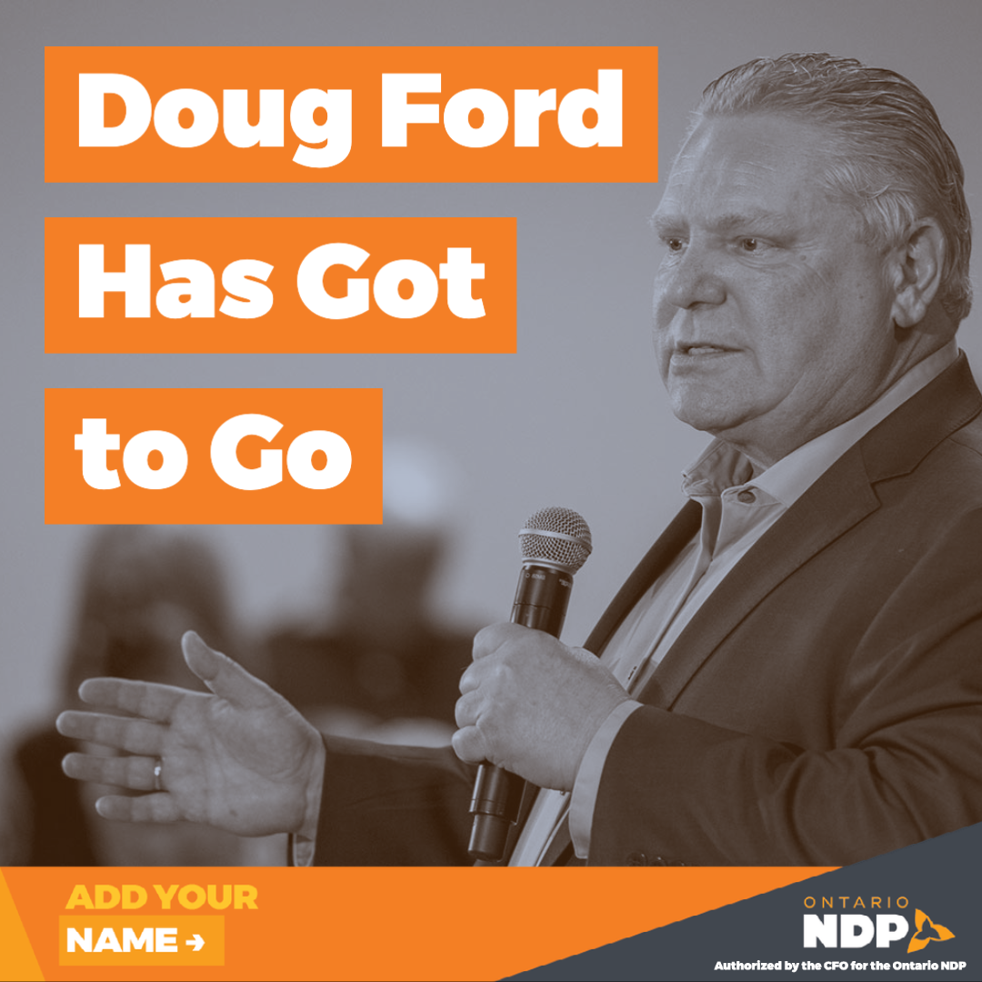 Doug Ford Has Got to Go