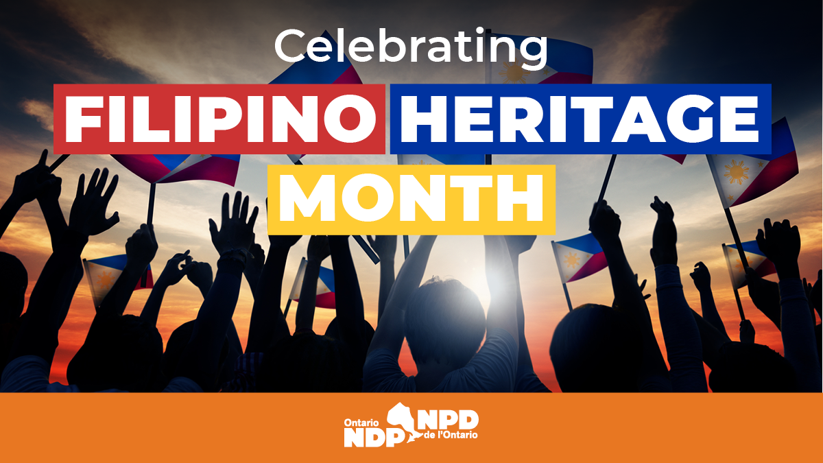 Horwath's NDP marks first Filipino Heritage Month « Ontario NDP