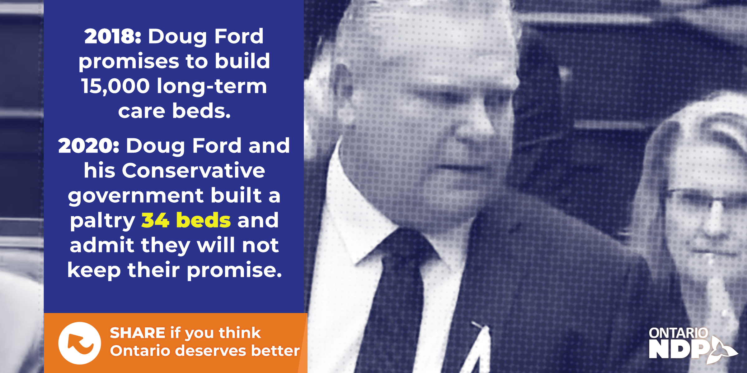Doug Ford has only built 34 new longterm care beds « Ontario NDP