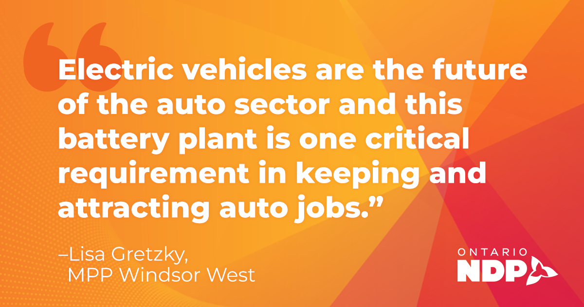 Electric vehicle battery plant a win for Windsor auto workers, despite