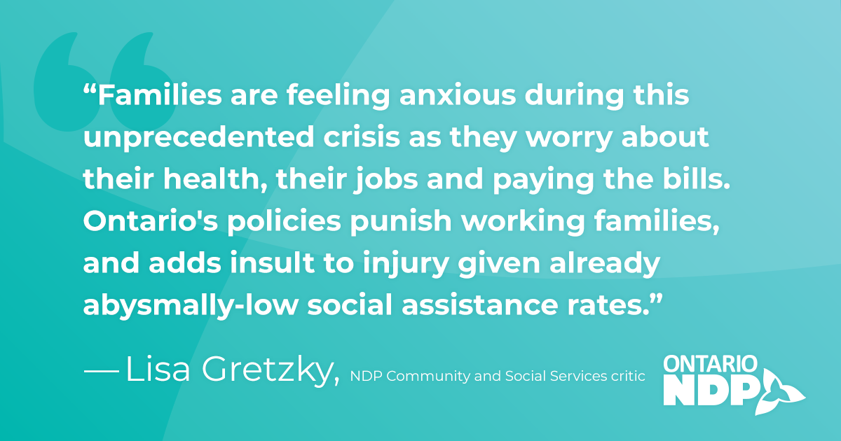 Ontario's ODSP clawback leaves families eligible for the Canada