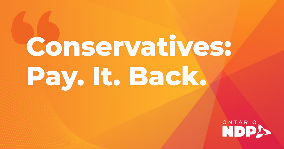 Statement on more than $125,000 in Conservative MPP Allowances ...