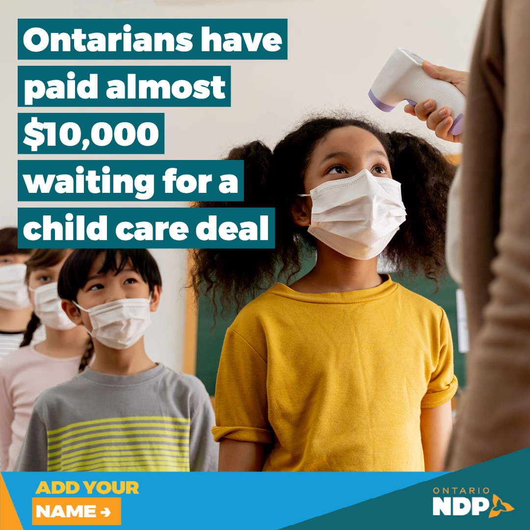 Demand $10-a-day Childcare Now!